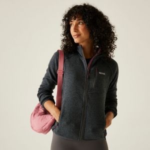 Flis jakna - W Hood Newhill II Siva_F3U
