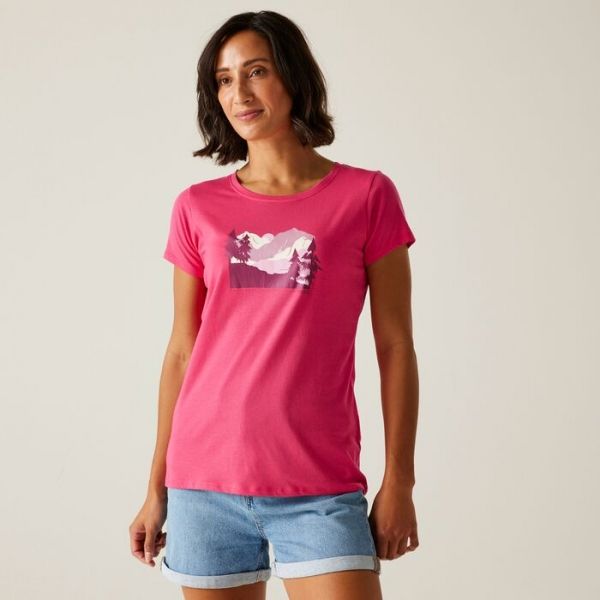 Regatta M00o93H7pQ09L8X1t49cHY01Z5j4TT91fGfr Majica - Women’s Breezed V Ciklama_81Z 17483