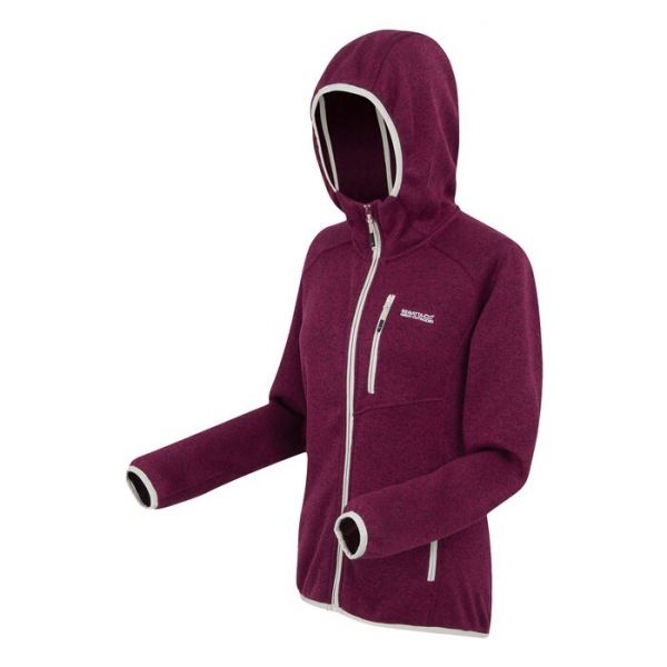 Regatta M00o93H7pQ09L8X1t49cHY01Z5j4TT91fGfr Flis jakna - W Hood Newhill II Bordo_D85 17691
