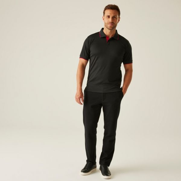 Regatta M00o93H7pQ09L8X1t49cHY01Z5j4TT91fGfr Polo majica - Professional Navigate Crno_crvena_48B 21036